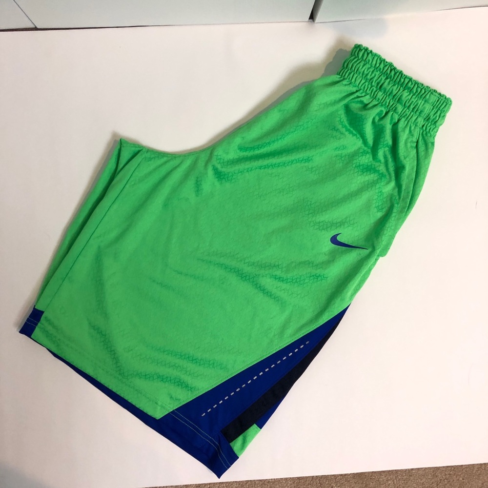Nike lime green basketball shorts